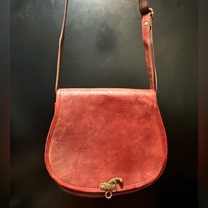Vintage Style Leather Crossbody Bag NWOT